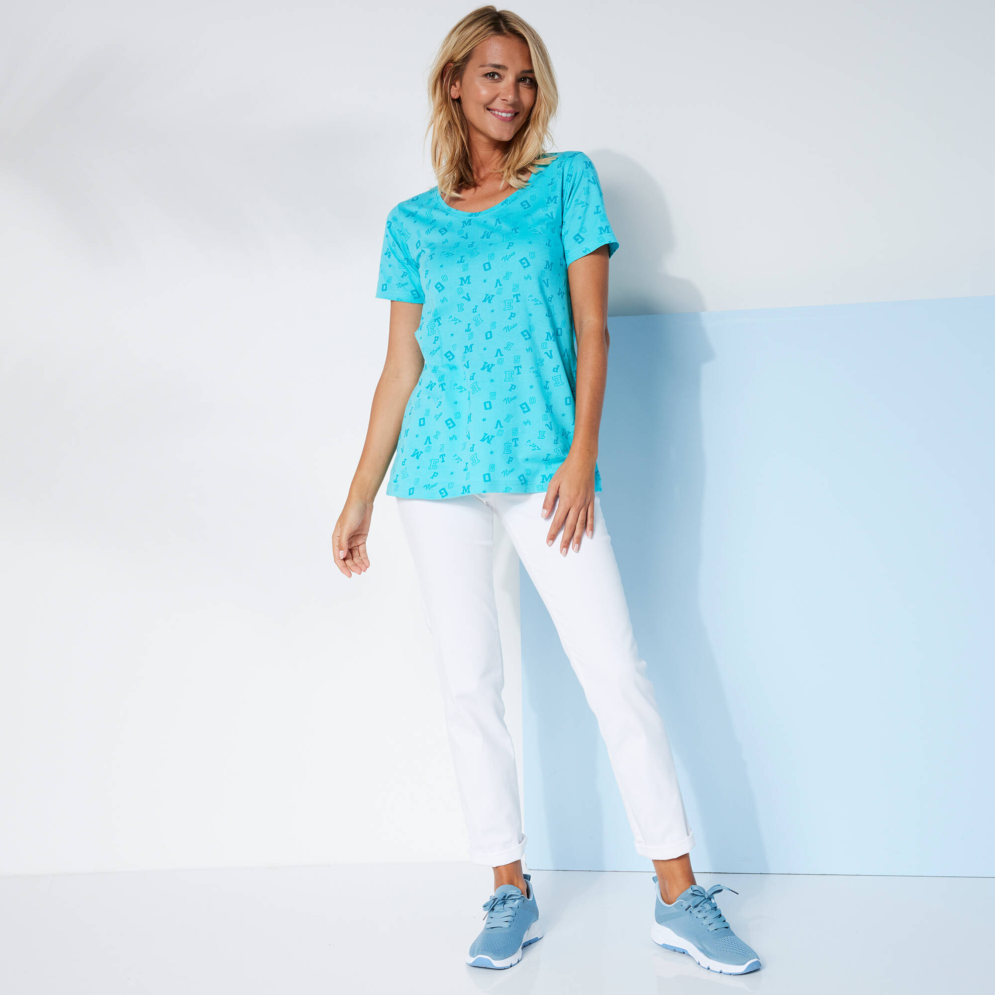 T-shirt imprimé "lettres"