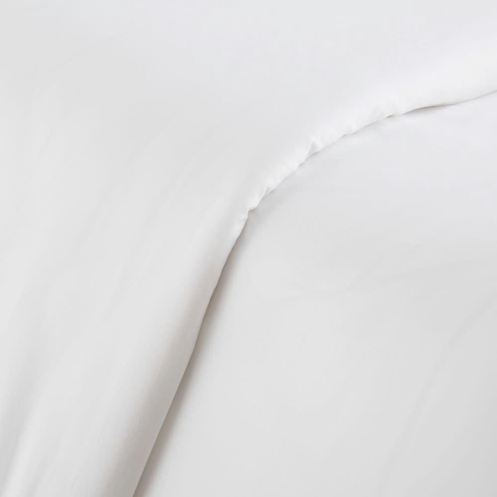 Luce Business - Housse de couette hôtellerie en percale de coton blanc 220x240