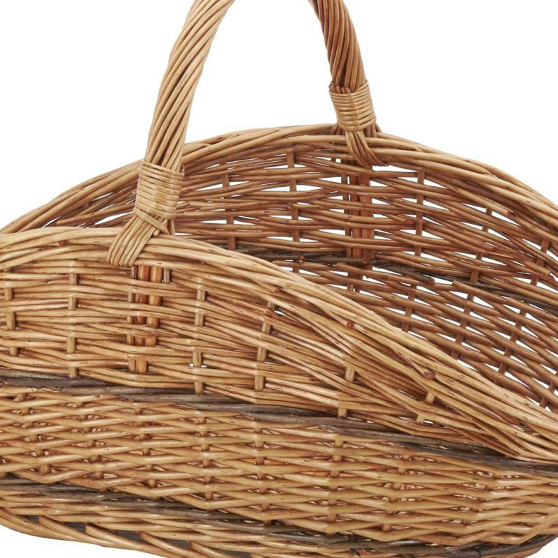 - Panier à bûches en osier buff