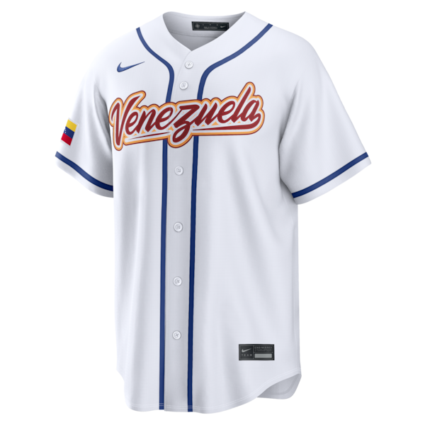 Ronald Acuña Jr. Venezuela Baseball Nike 2026 World Baseball Classic Home Stadium Jersey - White