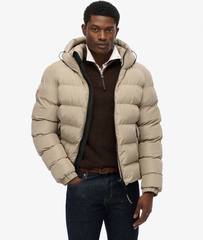 Hooded Sports Puffer Jacket