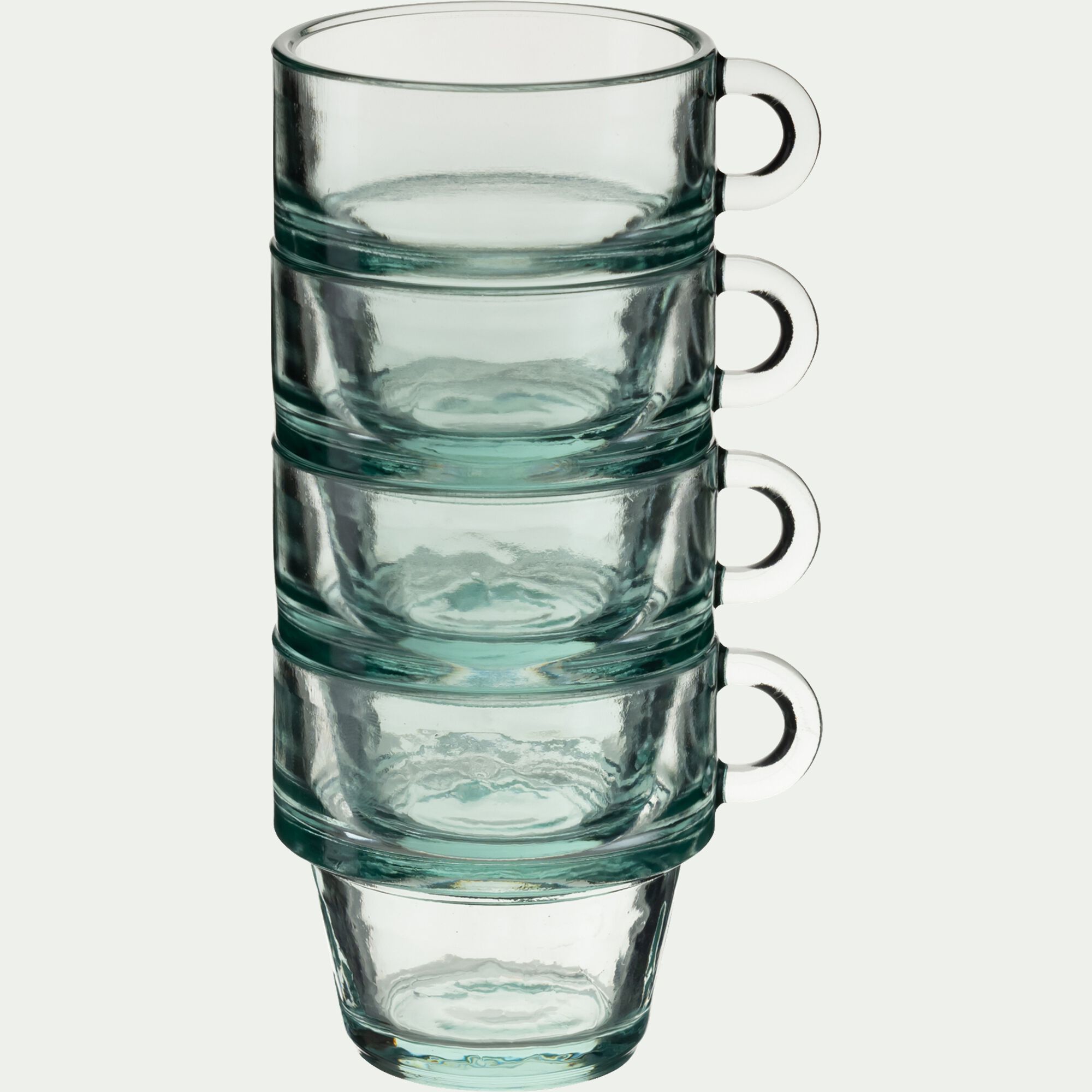 ECUME - Lot de 4 tasses à café 10cl - transparent