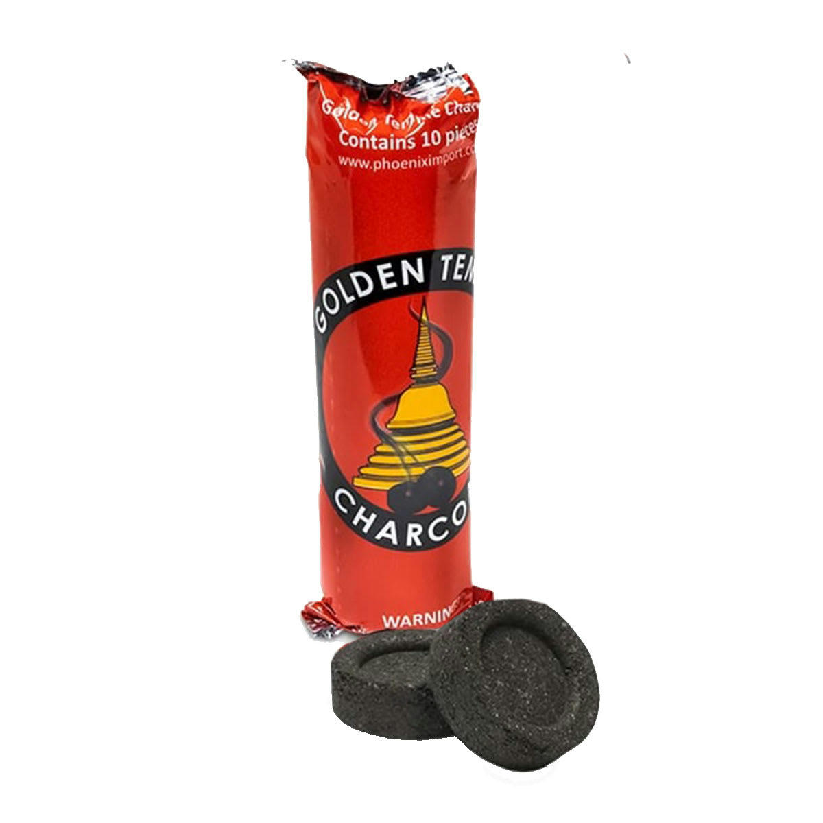 - Rouleau de 10 Tablettes 33 mm de charbon Golden Temple