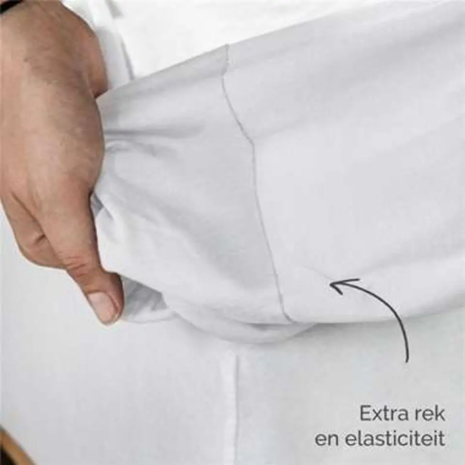 Byrklund - Hoeslaken Jersey - 180x200 cm - Wit