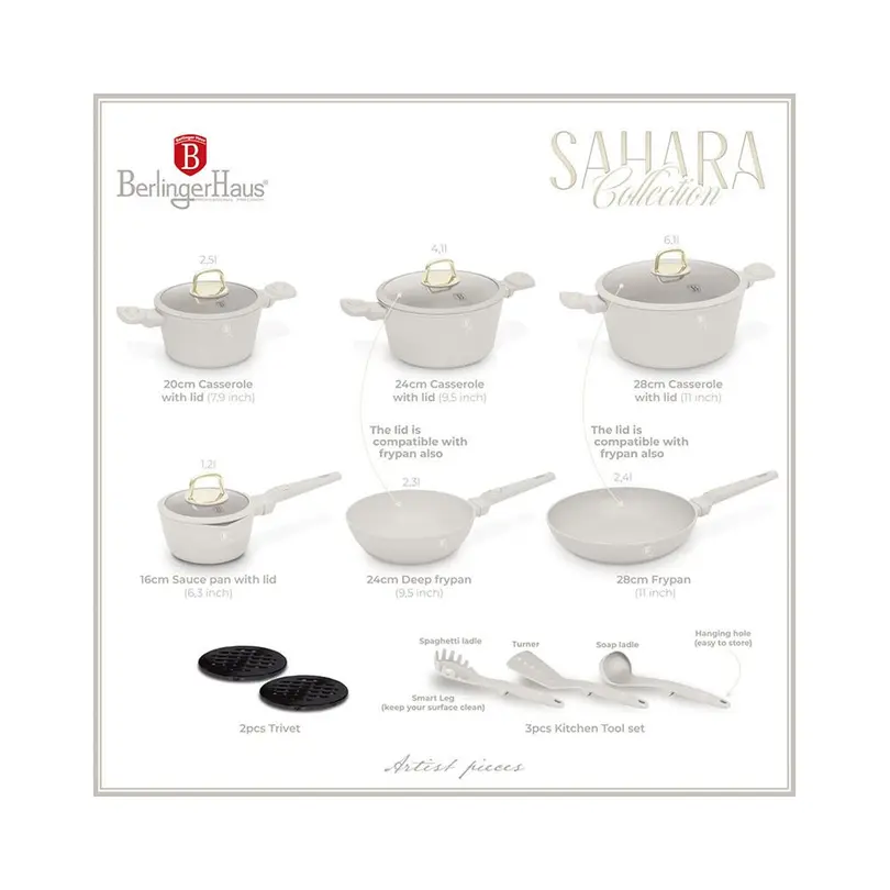 Pfanne 15-teilig Sahara Collection