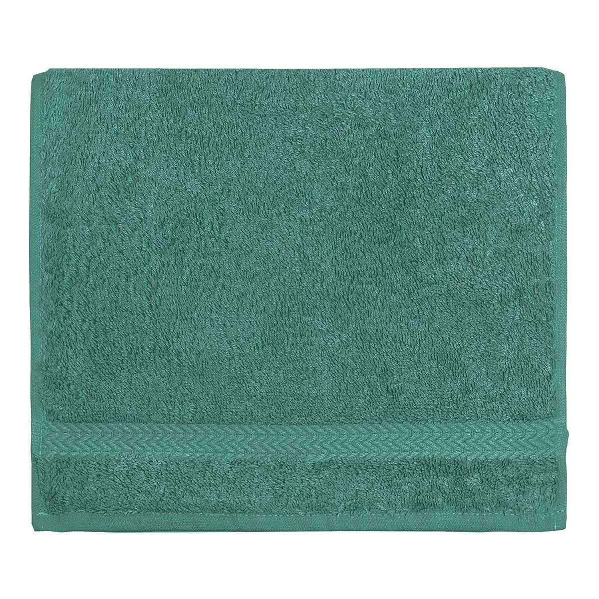 LUXURY - Lot de 3 serviettes invité 550gr/m²  aqua 30x50 cm
