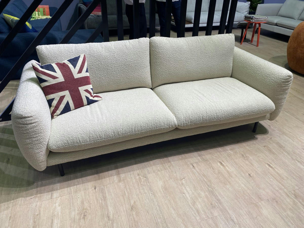 SOFT - Canapé 3 places tissu beige