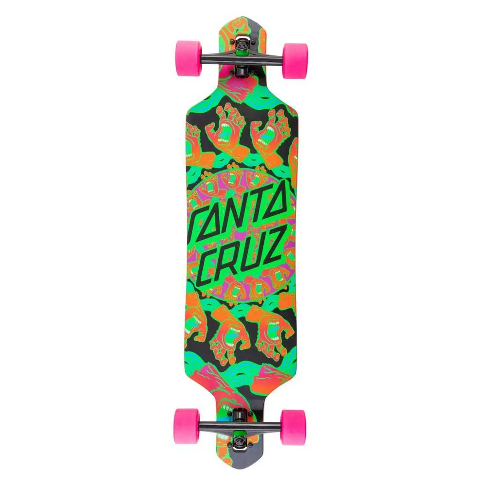 Santa Cruz Mandala hand 9.0 x 36 drop thru Cruiser skateboard
