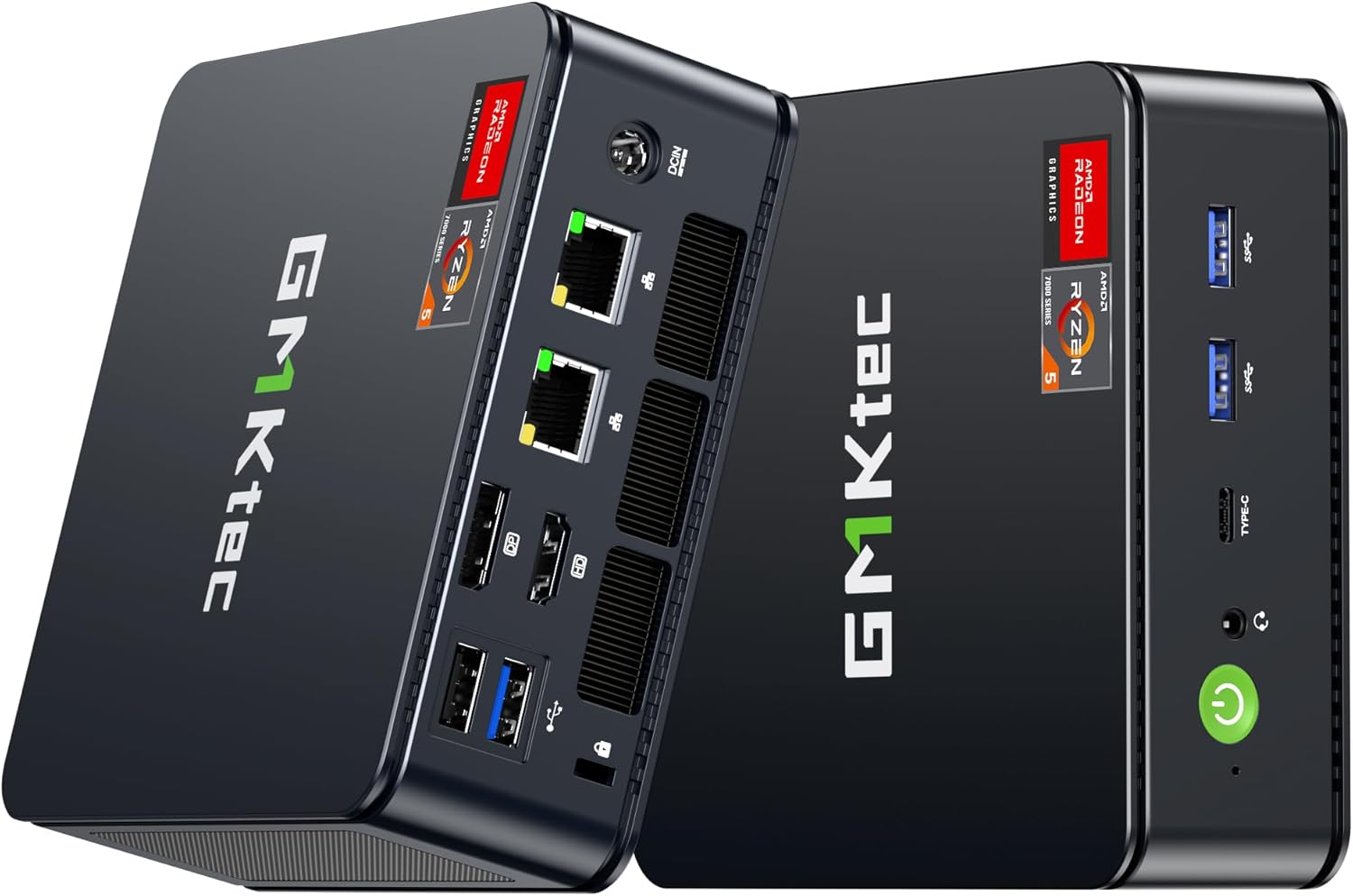 GMKtec M6 Ultra Gaming Mini PC Ryzen 7640HS (Upgraded 6600H/ 6800U)  16GB RAM DDR5 1TB SSD Dual NIC LAN 2.5GbE Desktop Computers Office Home  Triple 4K Display  WiFi 6  USB4  BT 5.2  DP  HDMI 2.0
