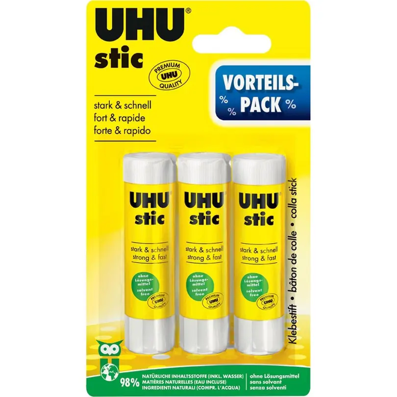 Klebeband 3er-Set Uhu Klebestift-Set