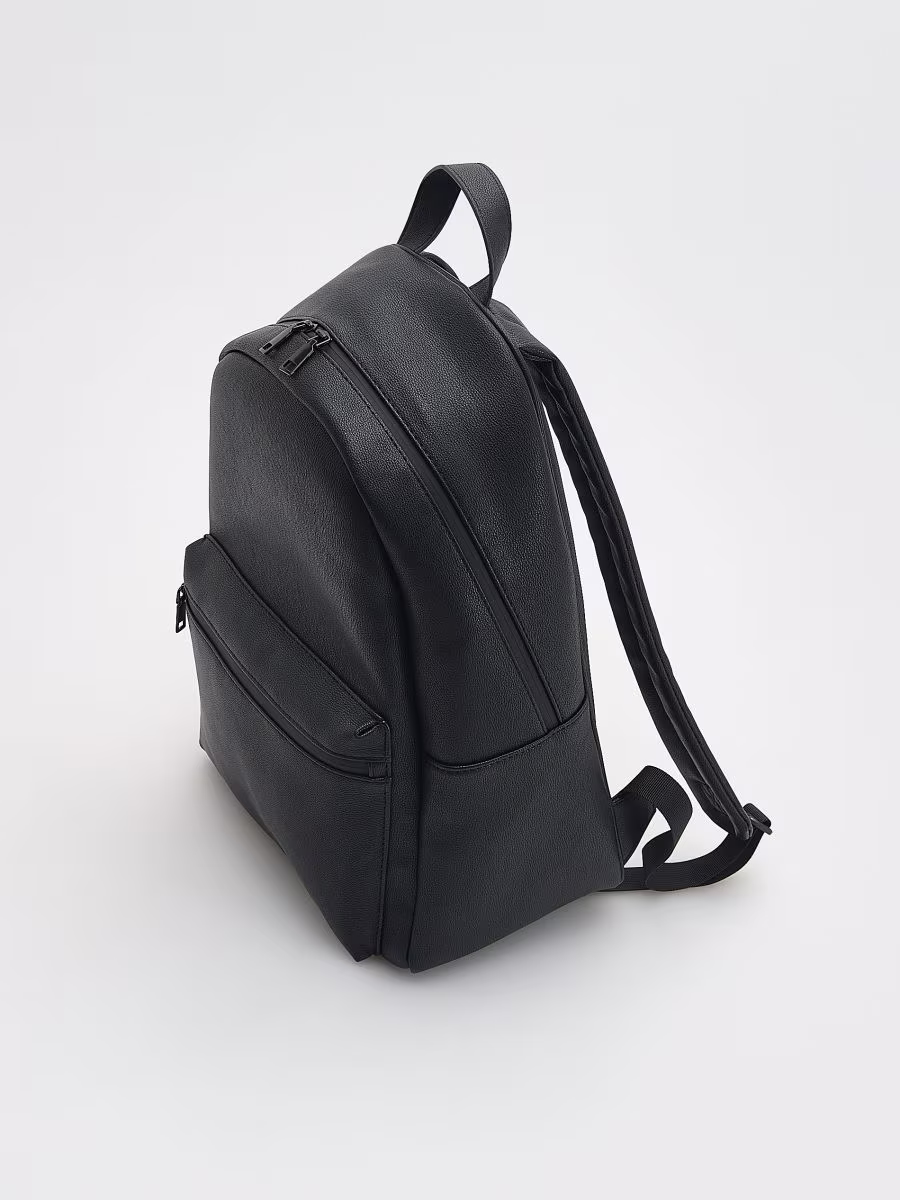 Faux Leather Backpack
