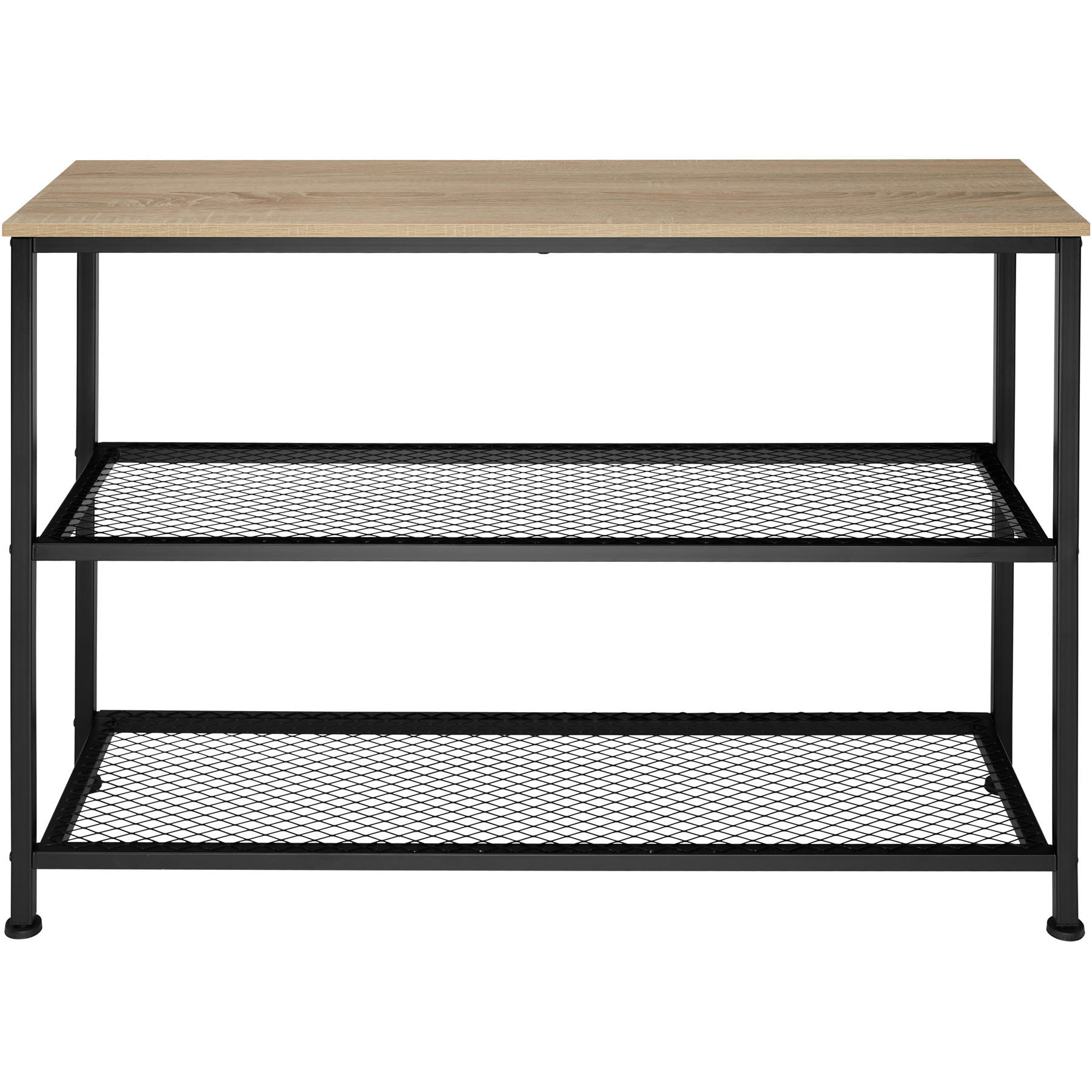 - Console Style industriel Bois clair industriel, Chêne Sonoma
