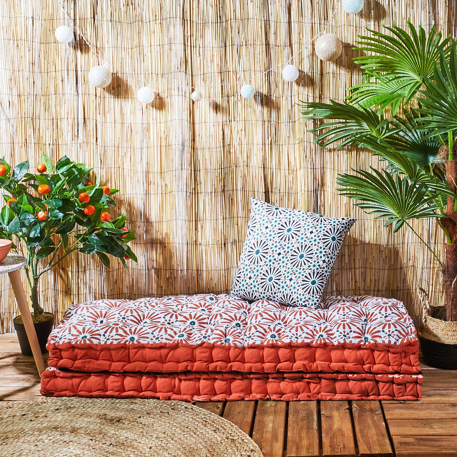 PATIO - Matelas de sol 120 cm x 60 cm orange