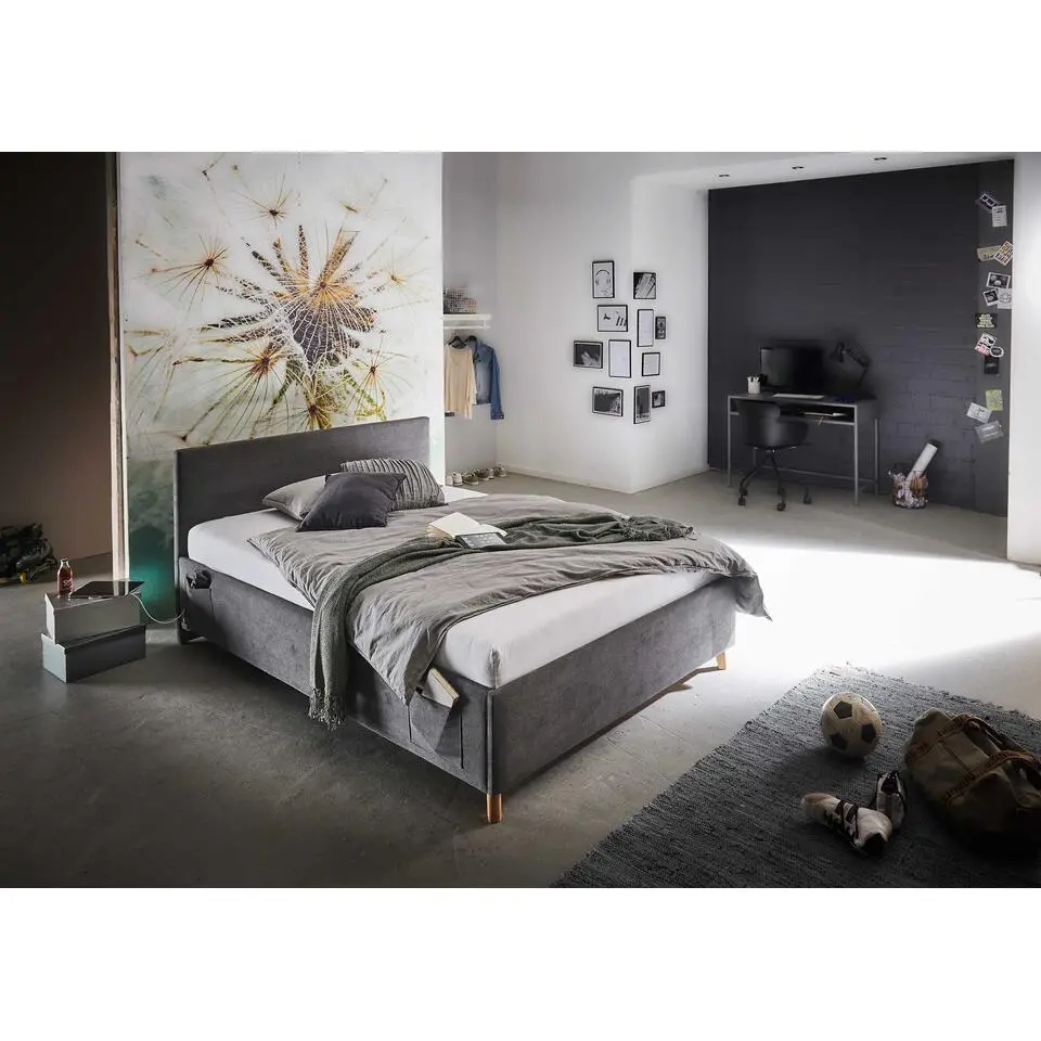 Eenpersoonsbed Cool - 120 x 200 cm - Antraciet