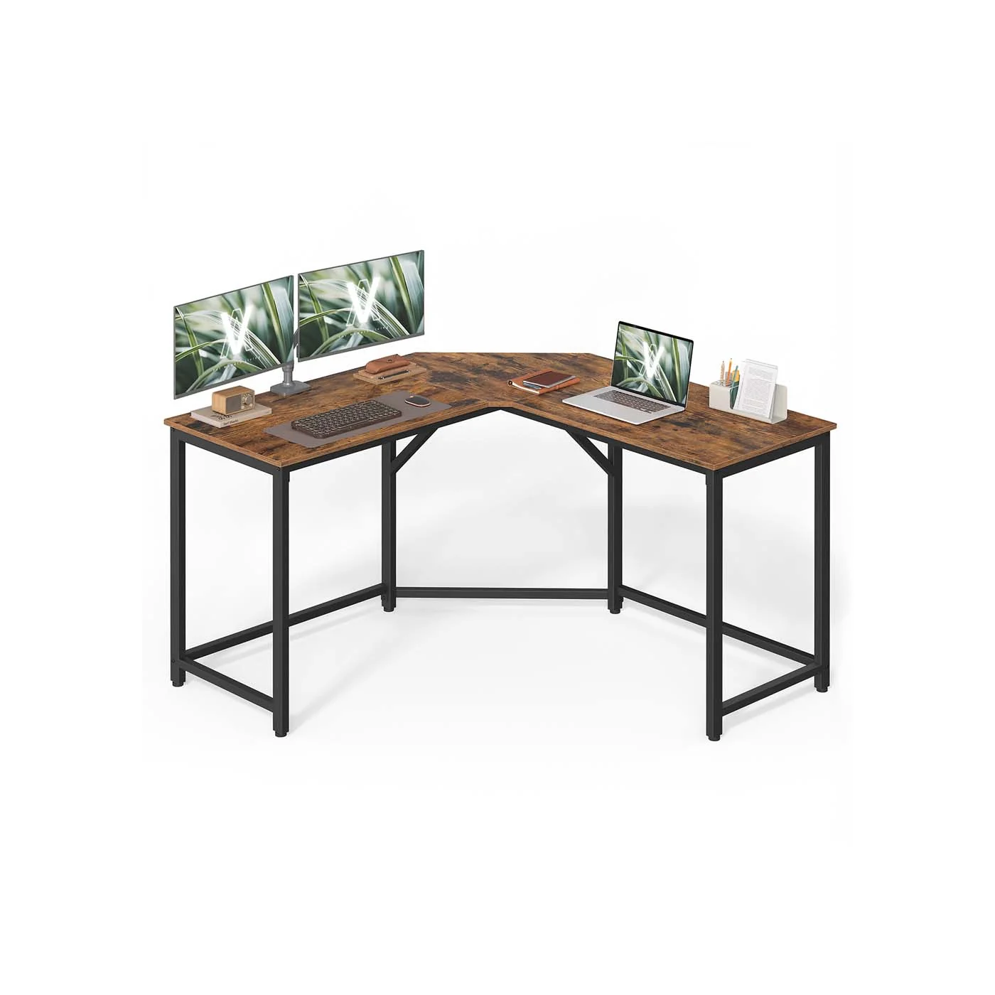 Bureau d'angle industriel