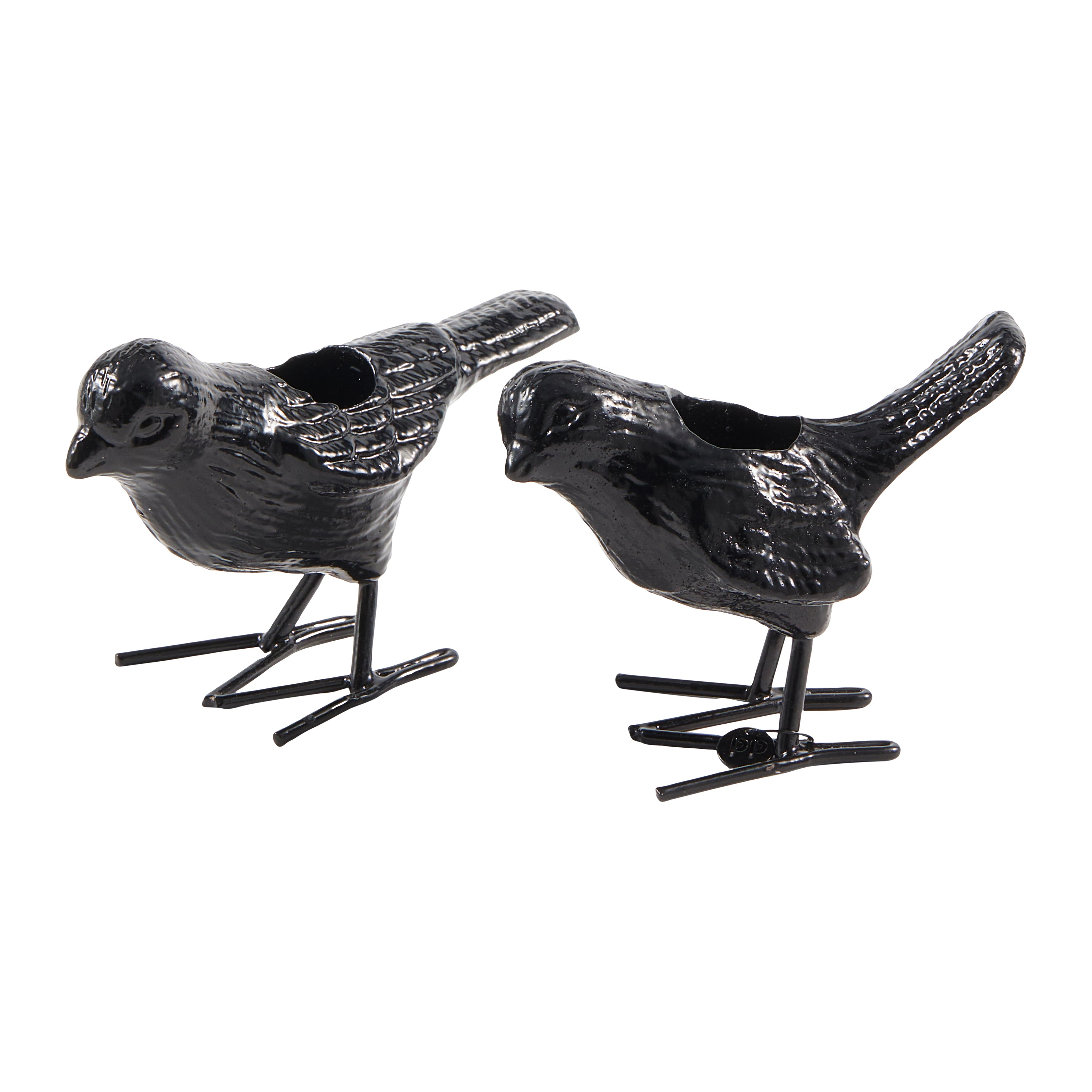 POLSPOTTEN Flock Of Birds Kandelaar Set van 2 - Zwart