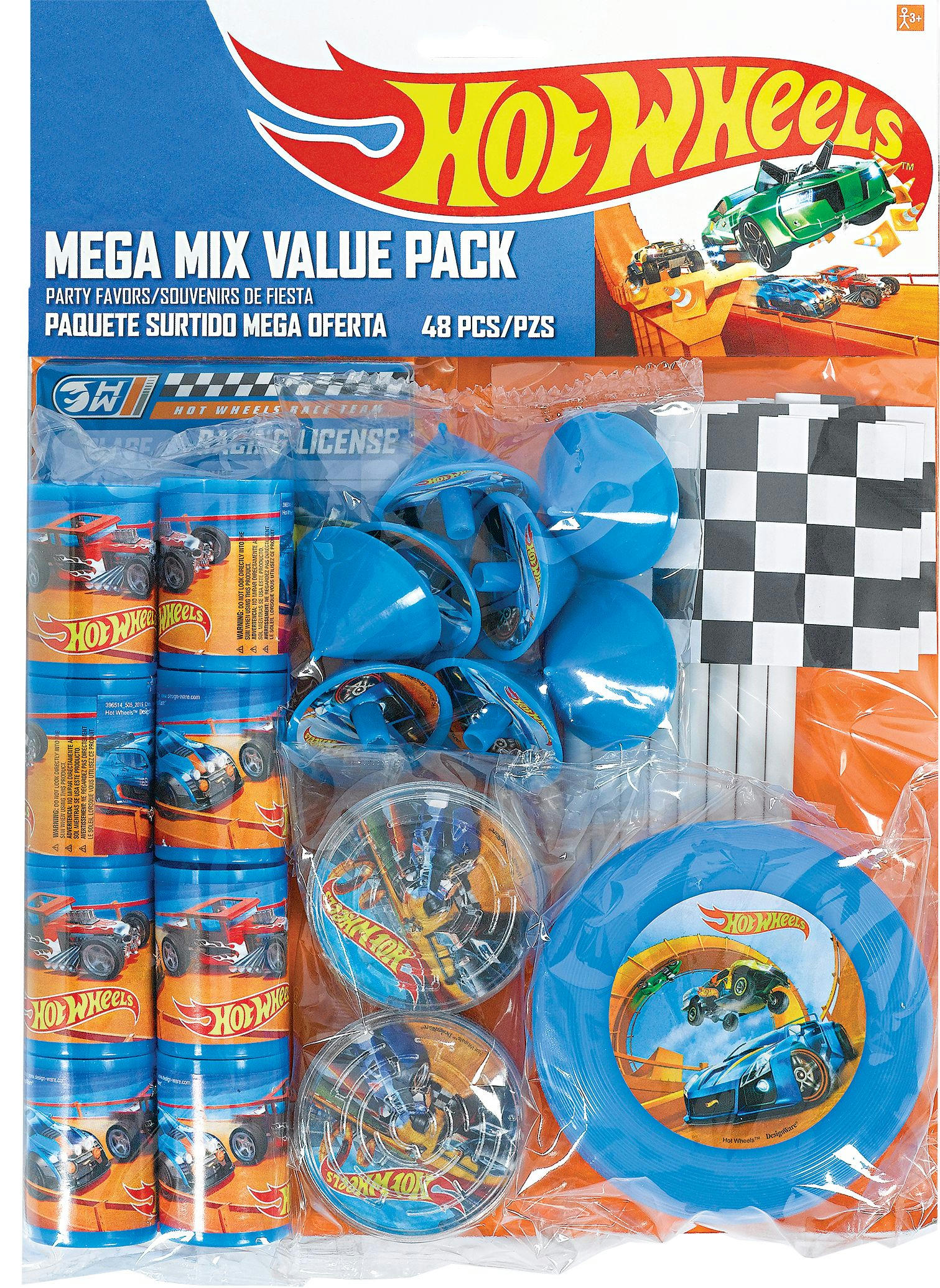 Hot Wheels Birthday Party Favour Pack, 48-pc, Ages 3+