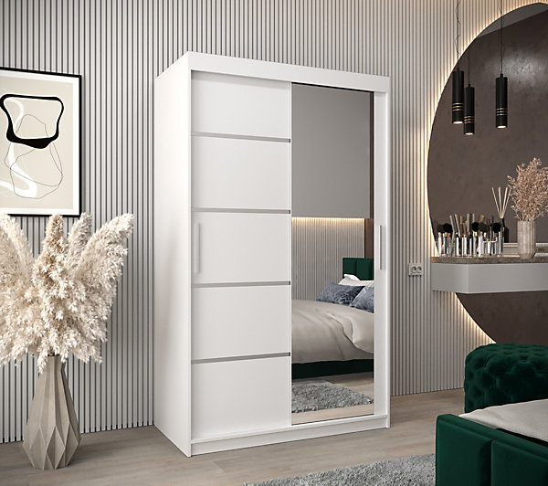 Armoire Verona 2 a portes coulissantes H. 200 x L. 120 x P. 62 2 portes