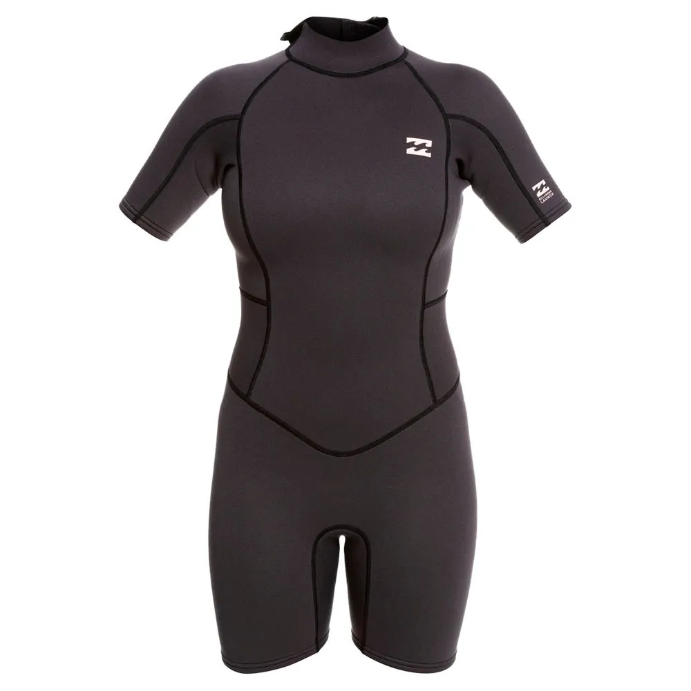 Billabong Launch 2/2 mm woman short sleeve back zip shorty