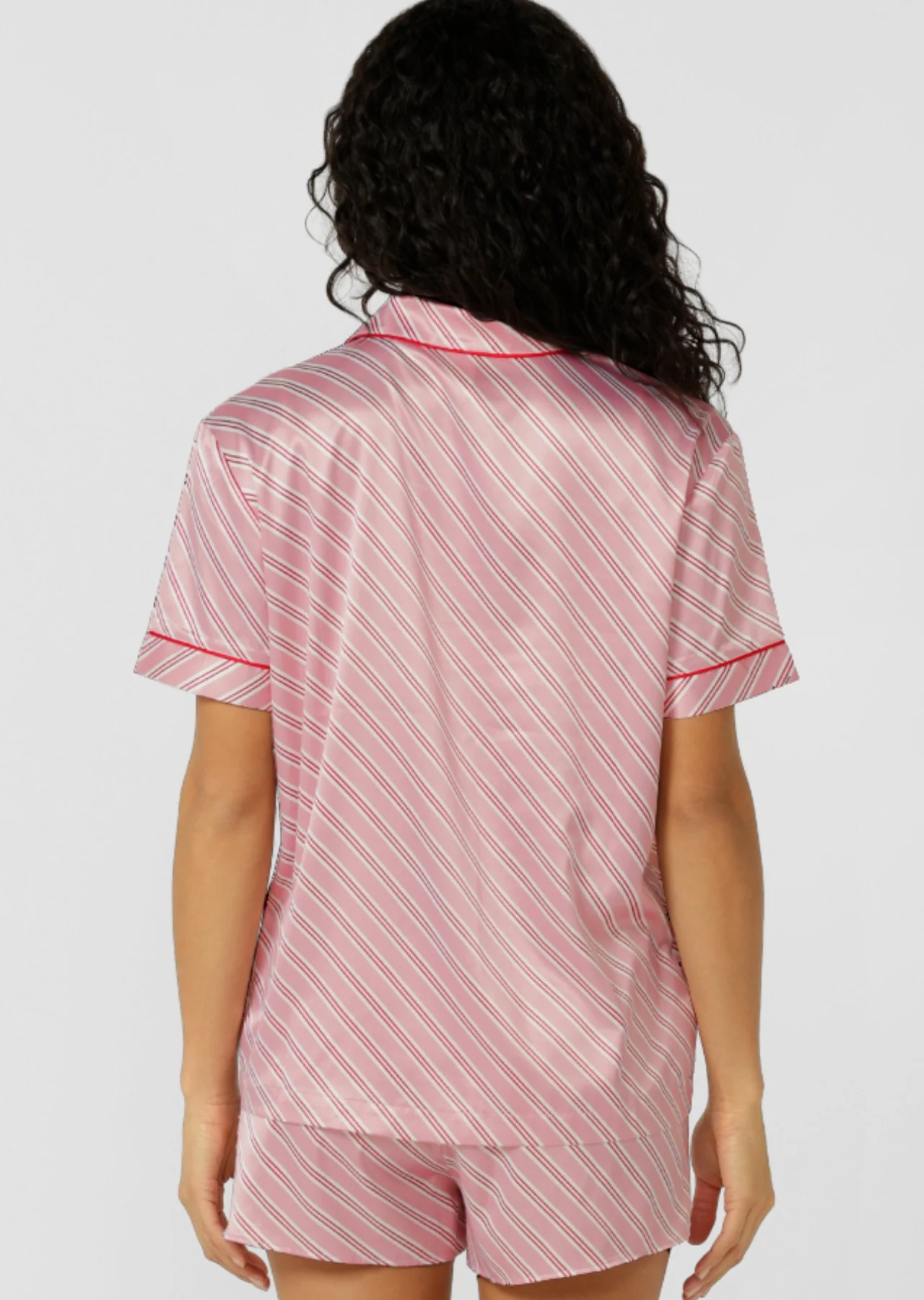 Sugar Rush Satin Short Sleeve Shirt