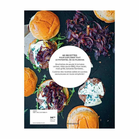 Livre Plancha 60 recettes grillades - Marabout