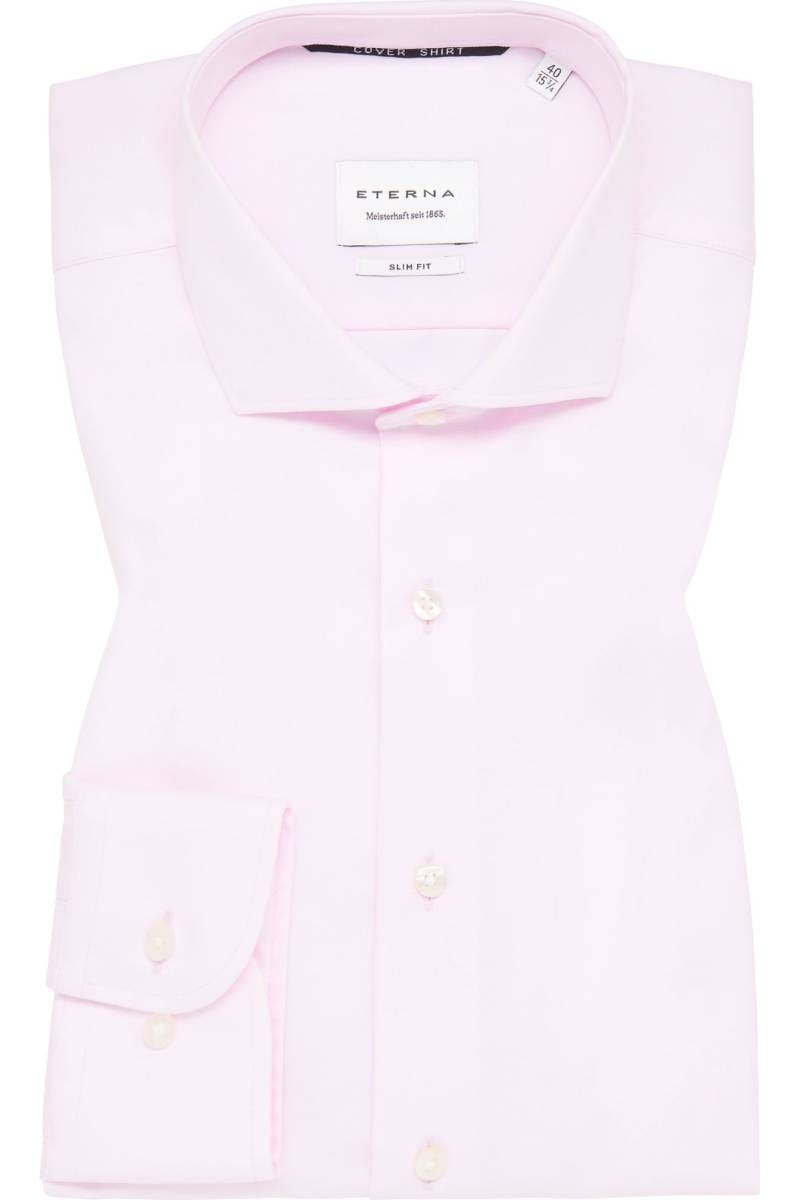 ETERNA Cover Shirt Slim Fit Hemd rose, Einfarbig