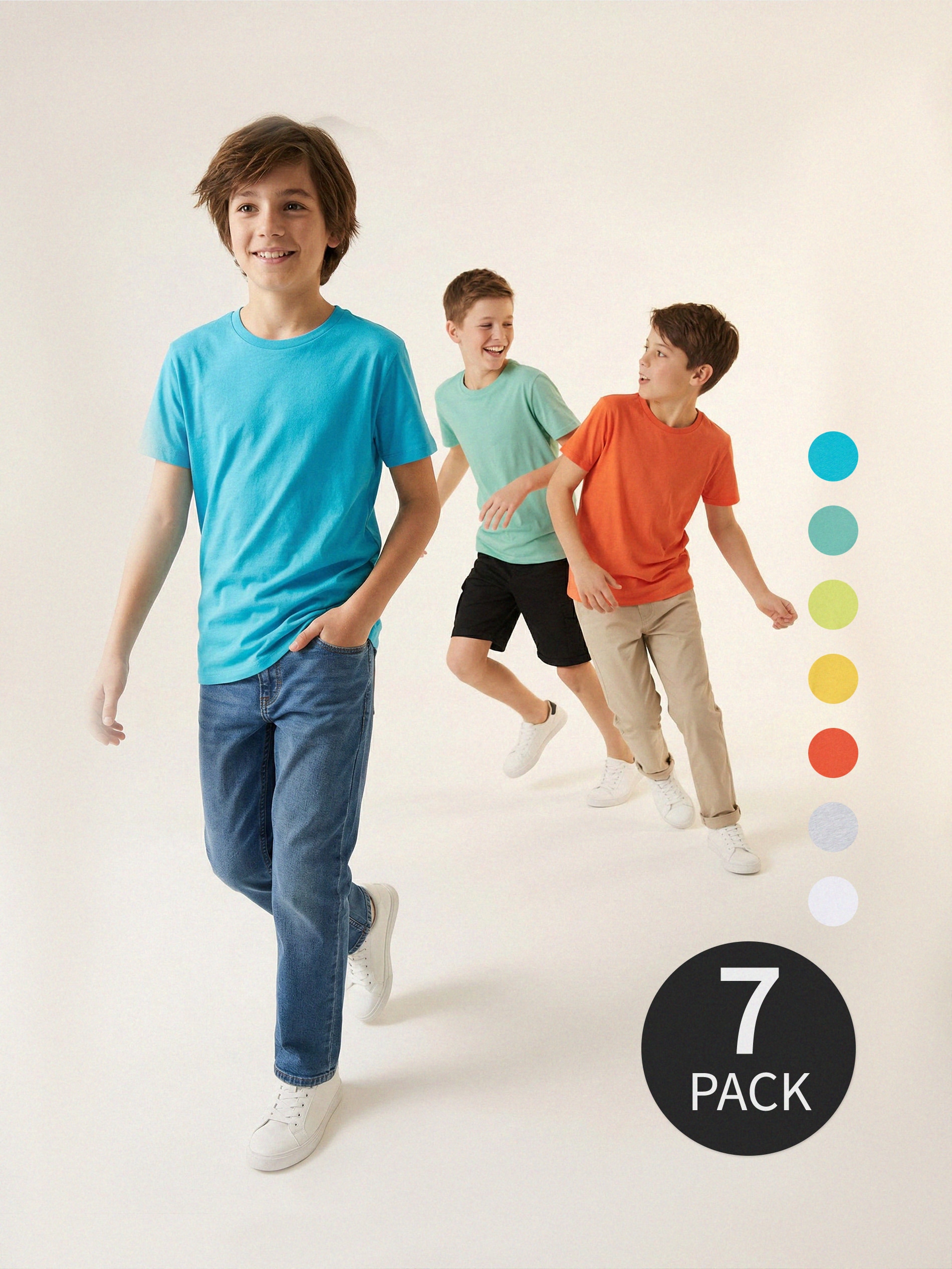 Bawełniane koszulki 7 pack