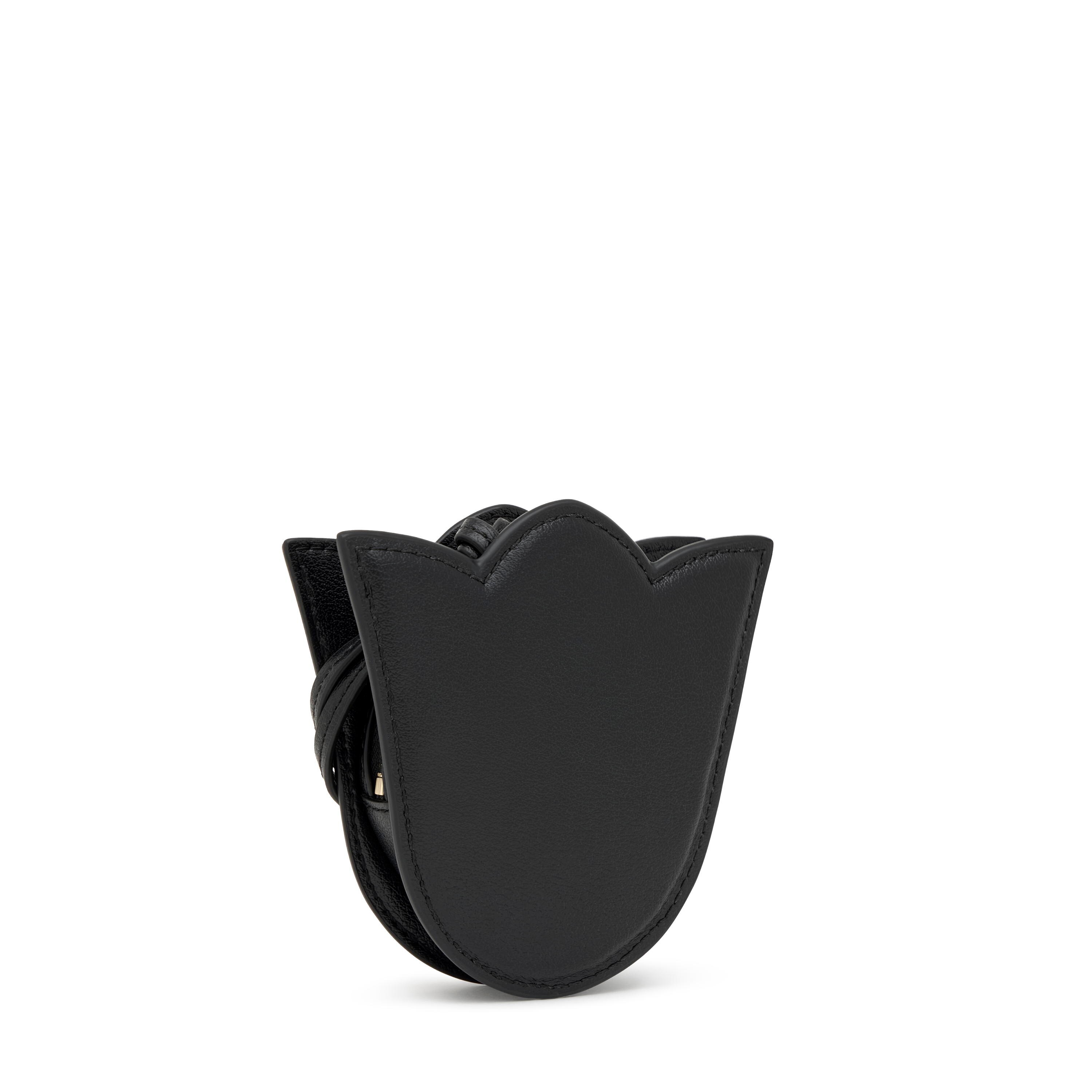 Monedero negro TOUS Motifs Tulip Studs