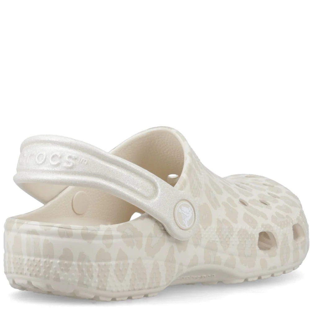 Crocs Kids Classic Animal Glitter Clogs