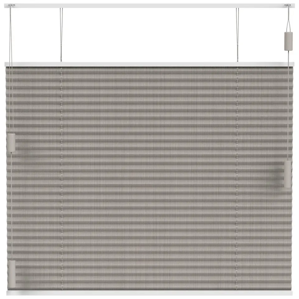 Fenstr pliss&eacute;gordijn Lille enkel 20mm transparant - zand (25312)