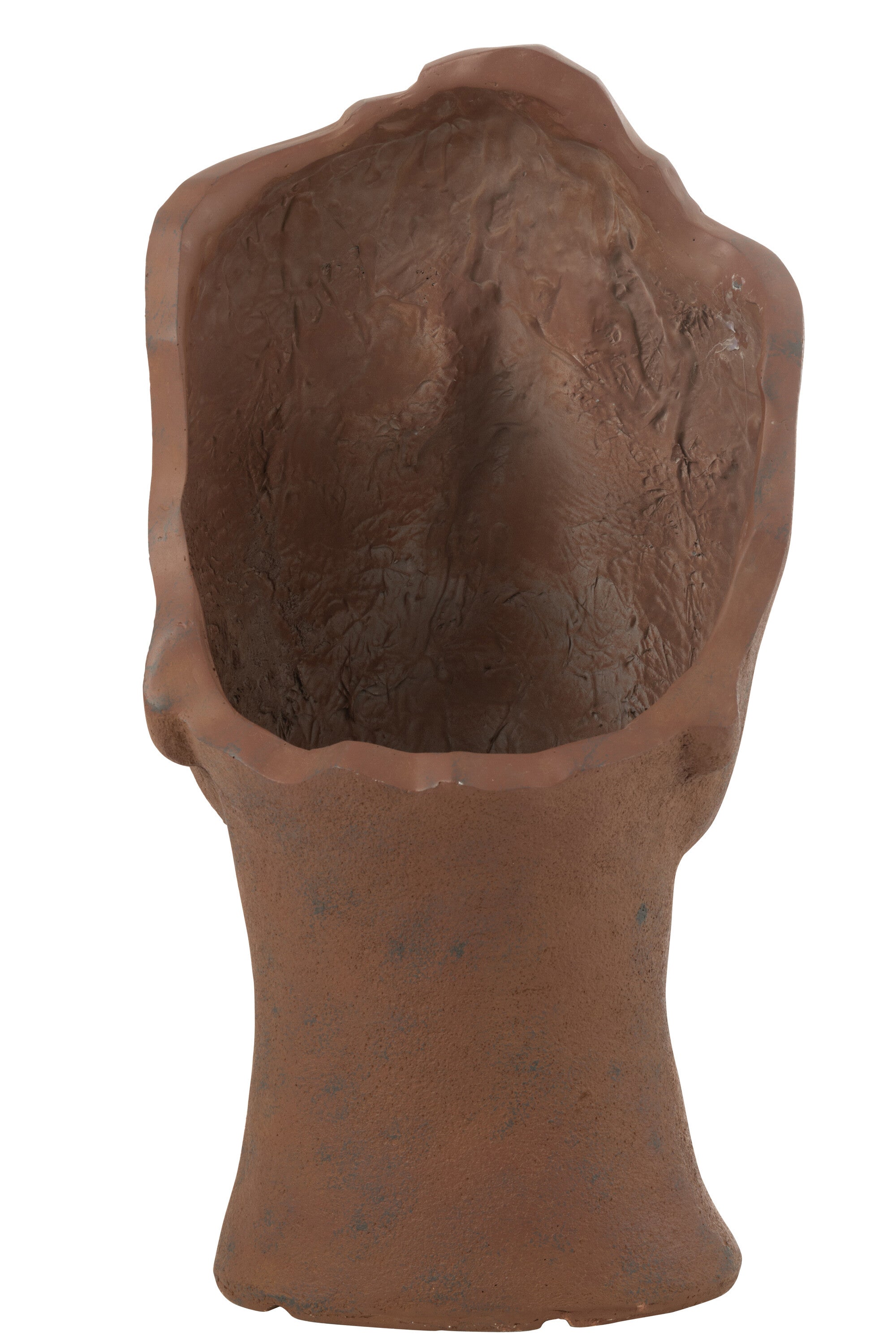 J-Line bloempot David - keramiek - roest - large - Ø 36 cm