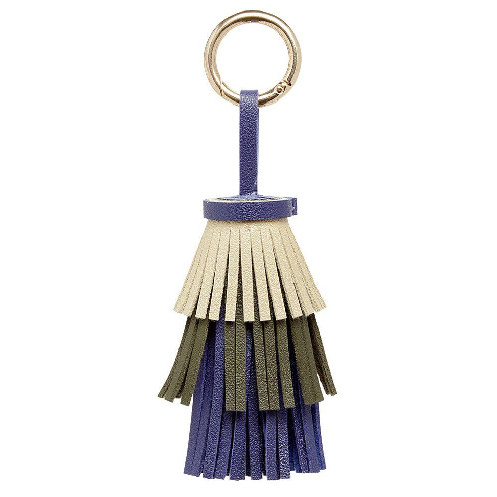Porte-clé pompon tricorole