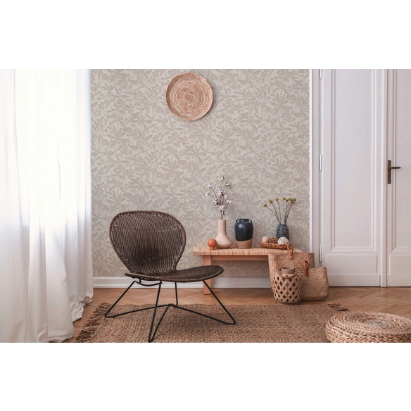 Vliestapete, BxL: 53 x 1005 cm, cremefarben/beige