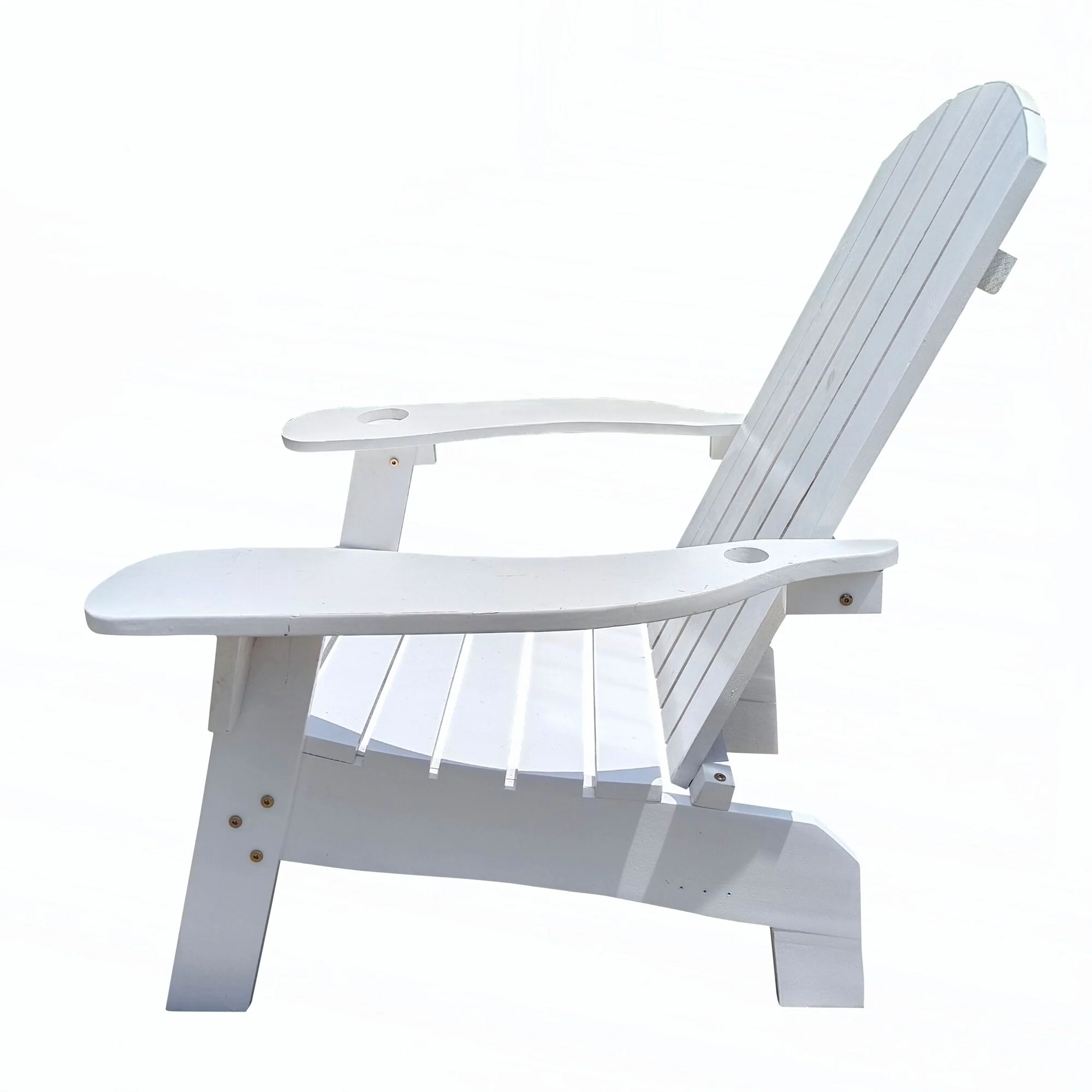 Outdoor or indoor Wood Adirondack chair,white