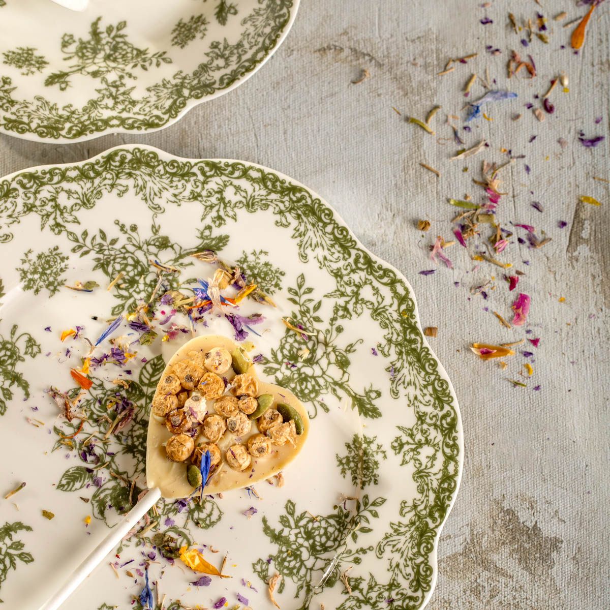 Talerz LOURRY deserowy zielony 19 cm