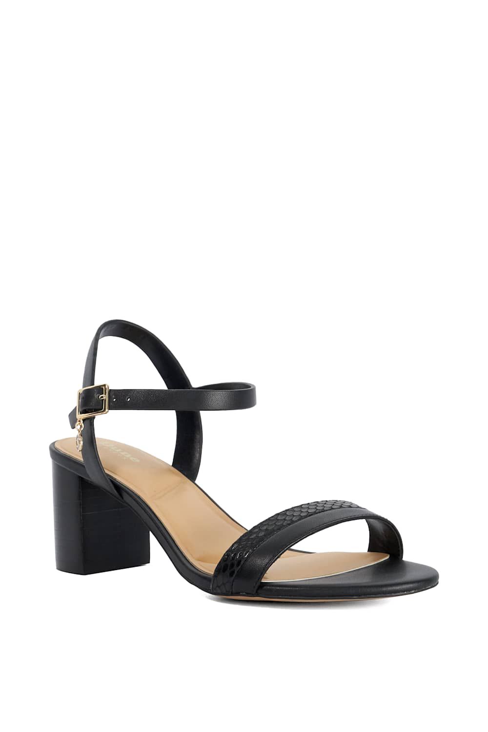 Dune London Wide Fit 'Jaycie' Leather Sandals
