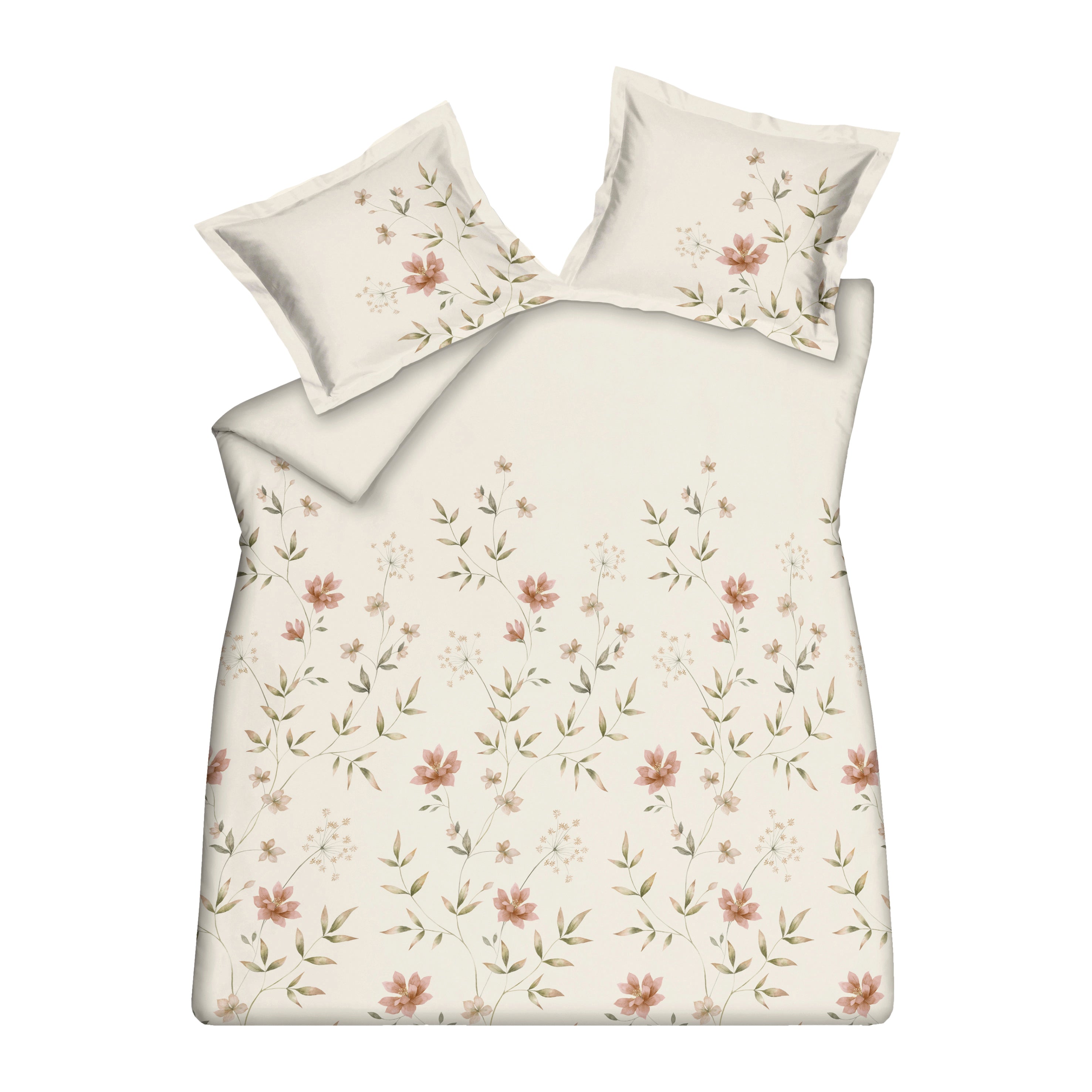 Vandyck Fleurine Dekbedovertrek 200 x 200/220 cm - Cream Tan