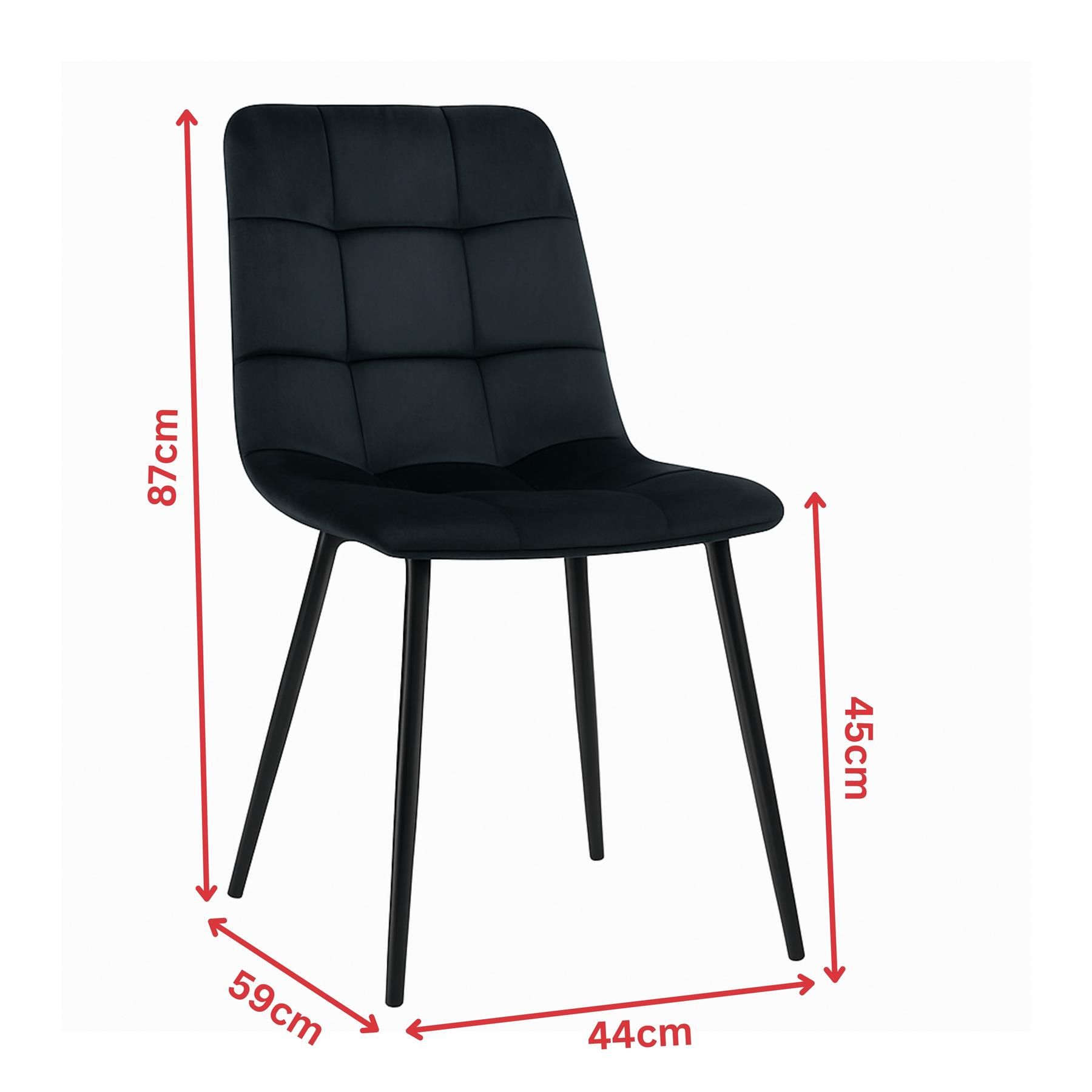 KOSY KOALA Wooden Dining Table with 2 Black Chairs and 2 benches - Dining Kitchen Room Furniture