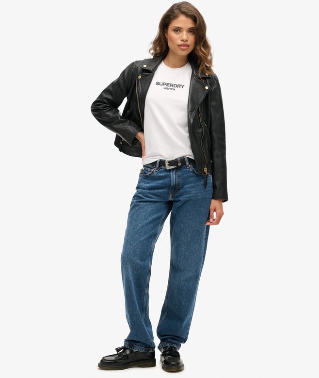 Sport Luxe Graphic Fitted T-Shirt