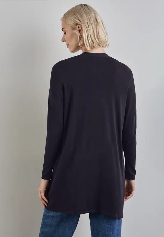 Langer Feinstrickcardigan
