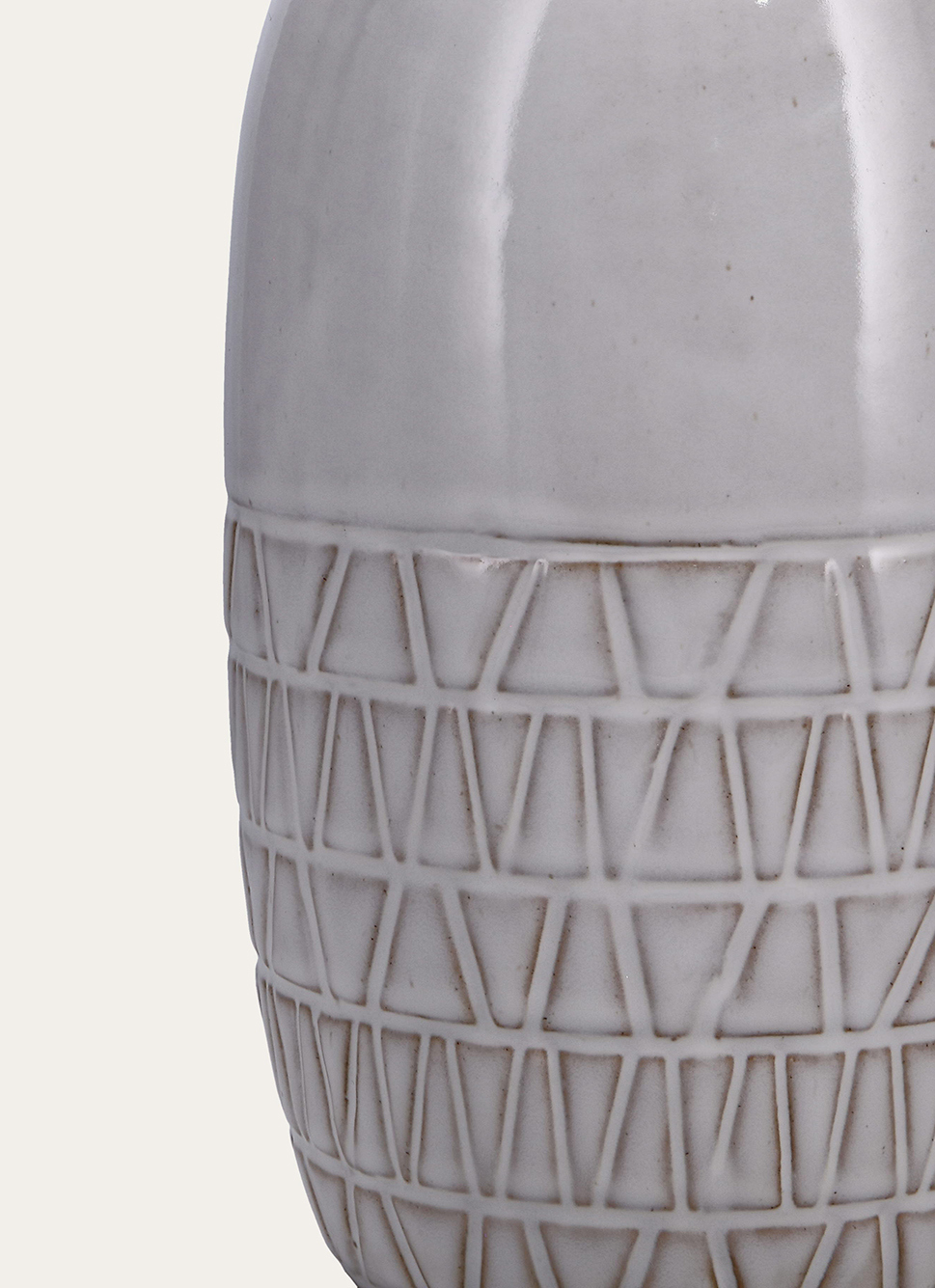 VASE CIME BLANC / GRISE