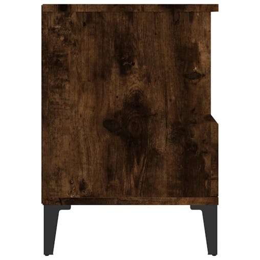 NNEVL Bedside Cabinets 2 pcs Smoked Oak 40x35x50 cm