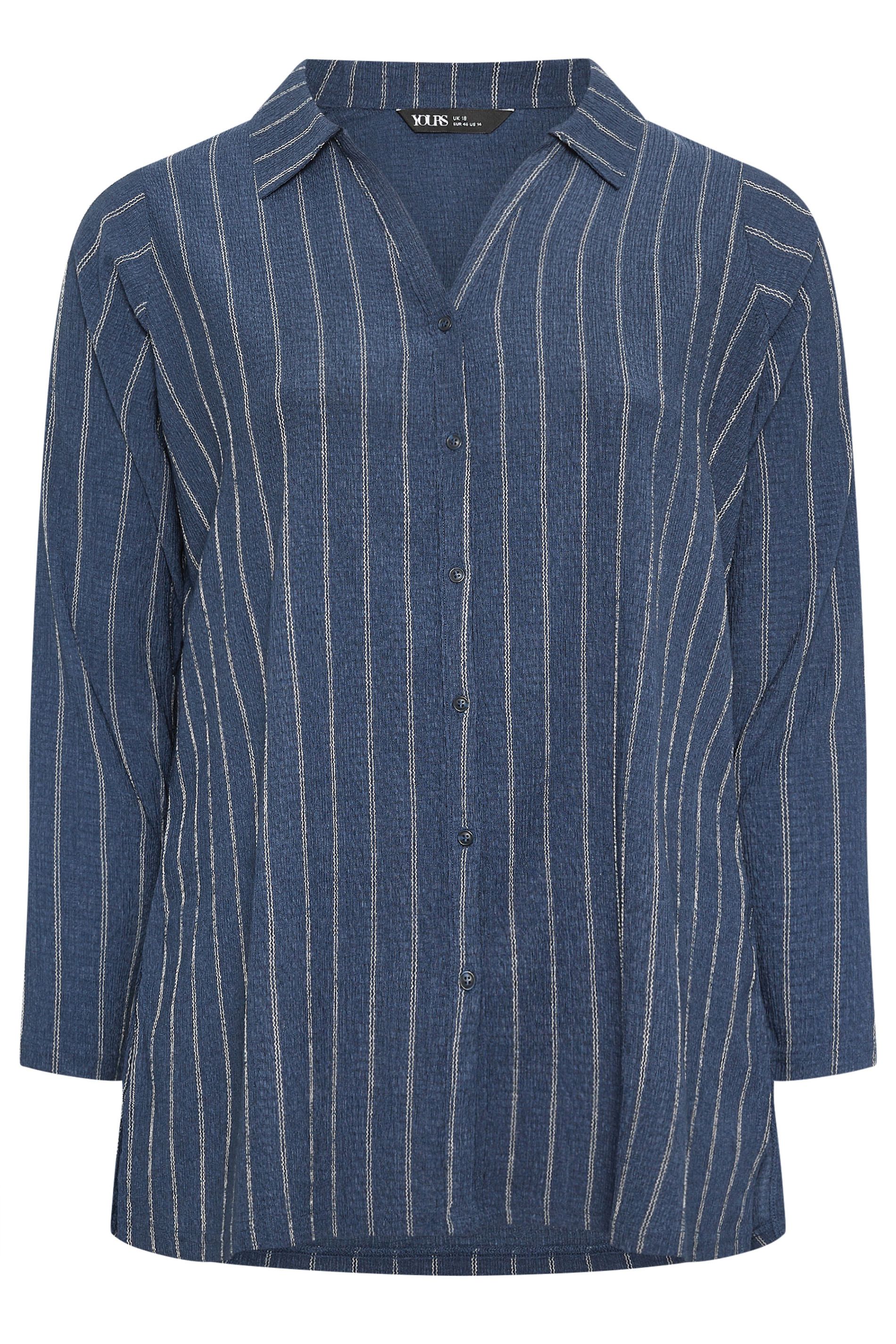 Yours Long Sleeve Pinstripe Shirt