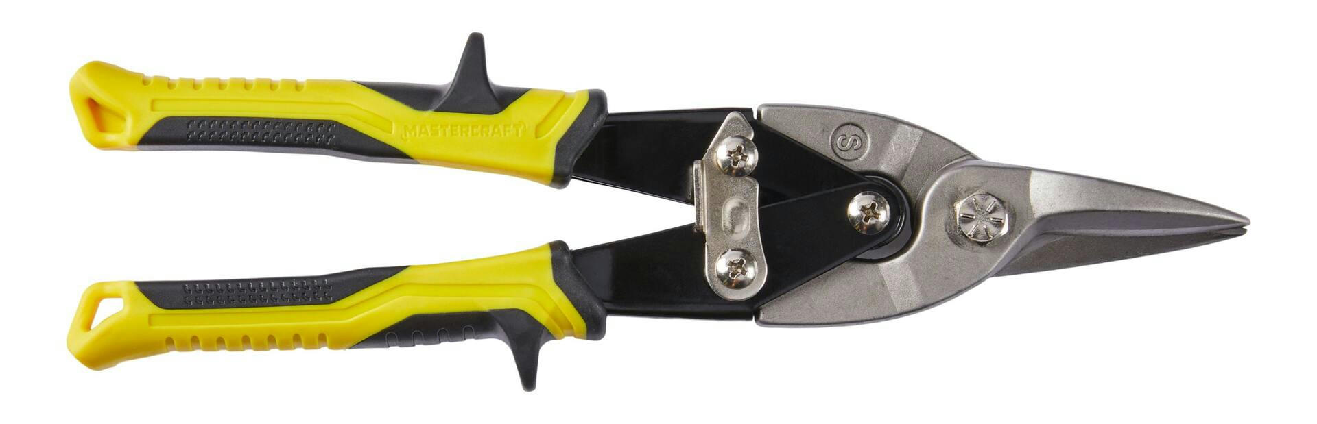 Mastercraft Aviation Snips, Locking Latch, Cr-V Steel, 10-in, 3-pk
