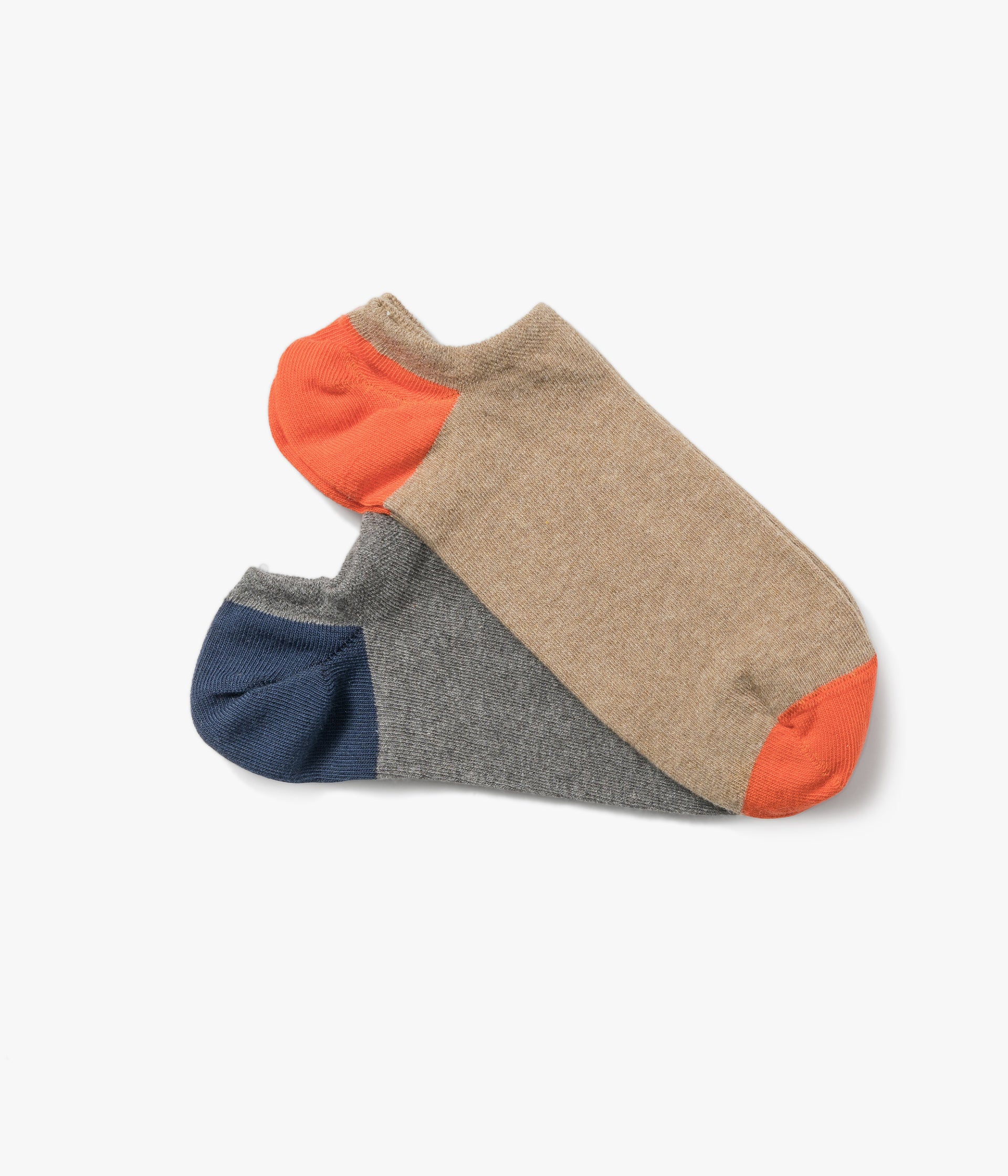 Chaussettes Nashort orange et bleu