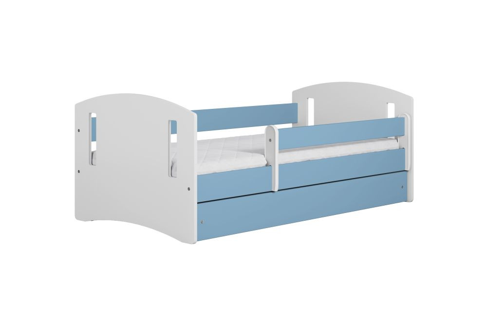 Łóżko dziecięce CLASSIC 2 140x80 niebieskie bez szuflady