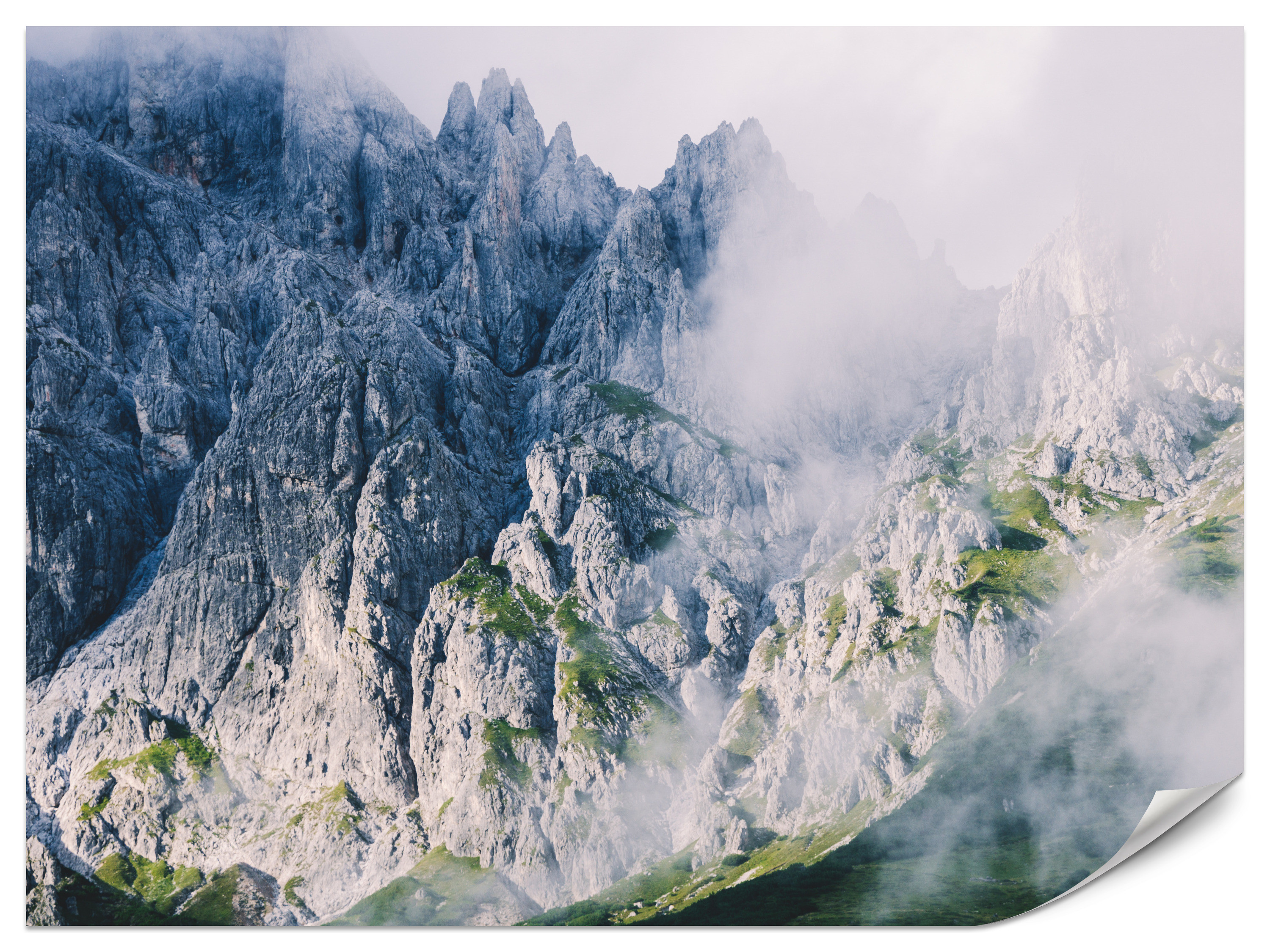 Fototapeta Góry we Mgle 100x70cm