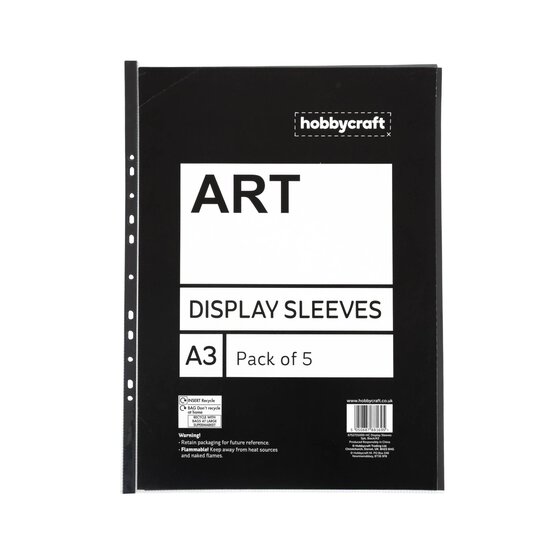 Display Sleeves A3 5 Pack