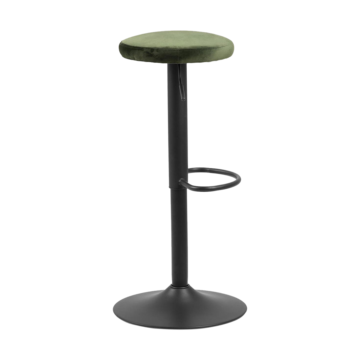 Lisomme Emma velvet barkruk donkergroen - 80 cm