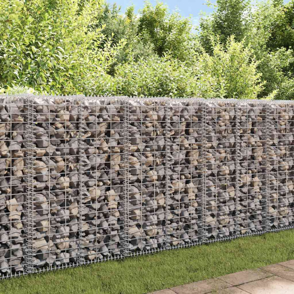 Kosz Gabionowy Ogrodzenie Płot Ściana Gabionowa Stal 100x30x30 cm Srebrny